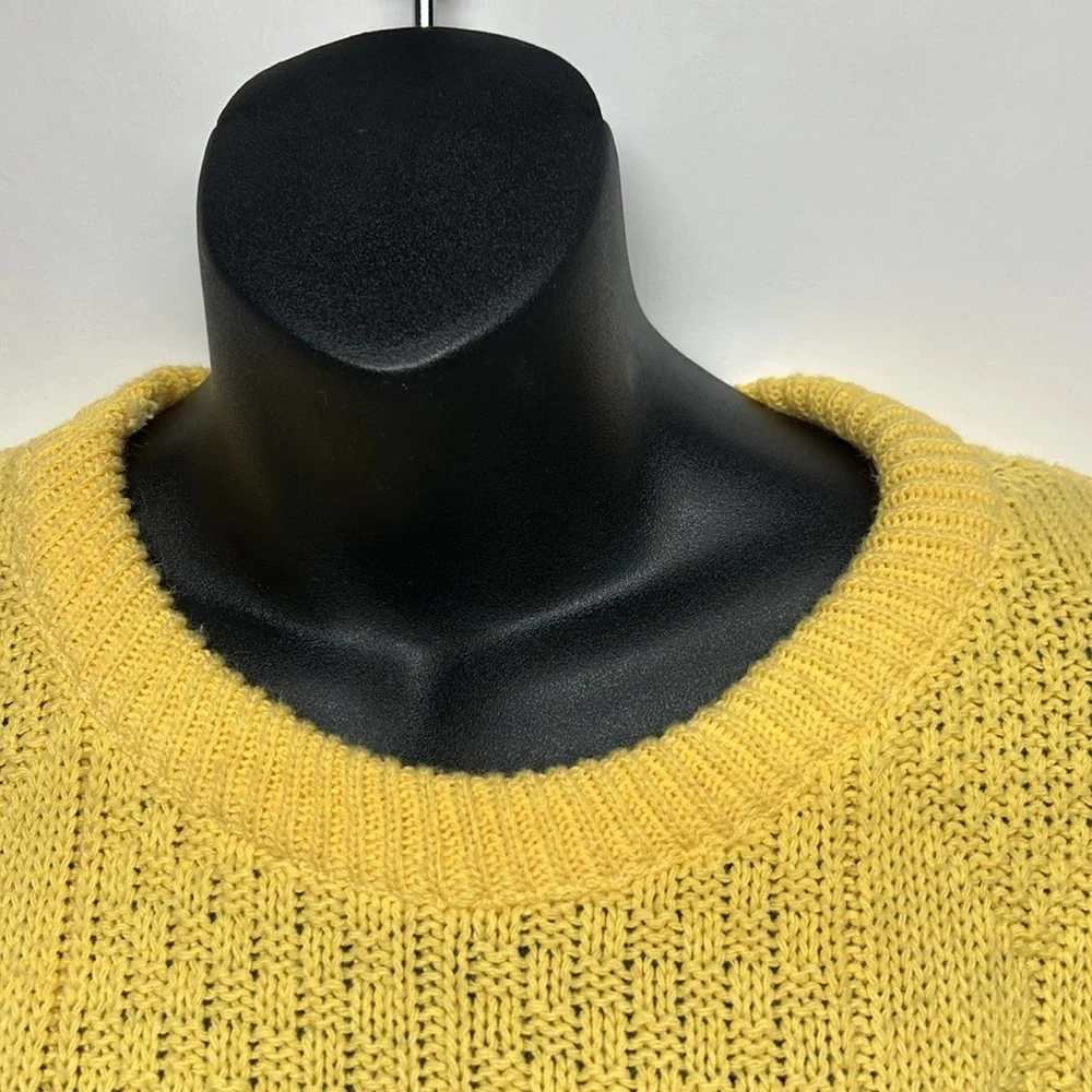 Yellow fisherman like sweater vintage